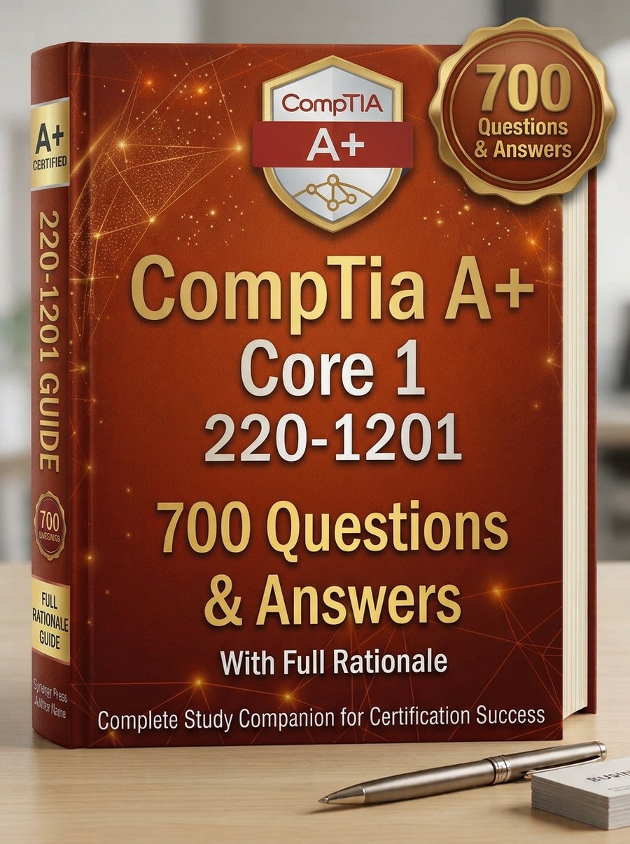 CompTIA A+ Core 1 (220-1201) - 700 Questions & Answers with Full Rationale cover