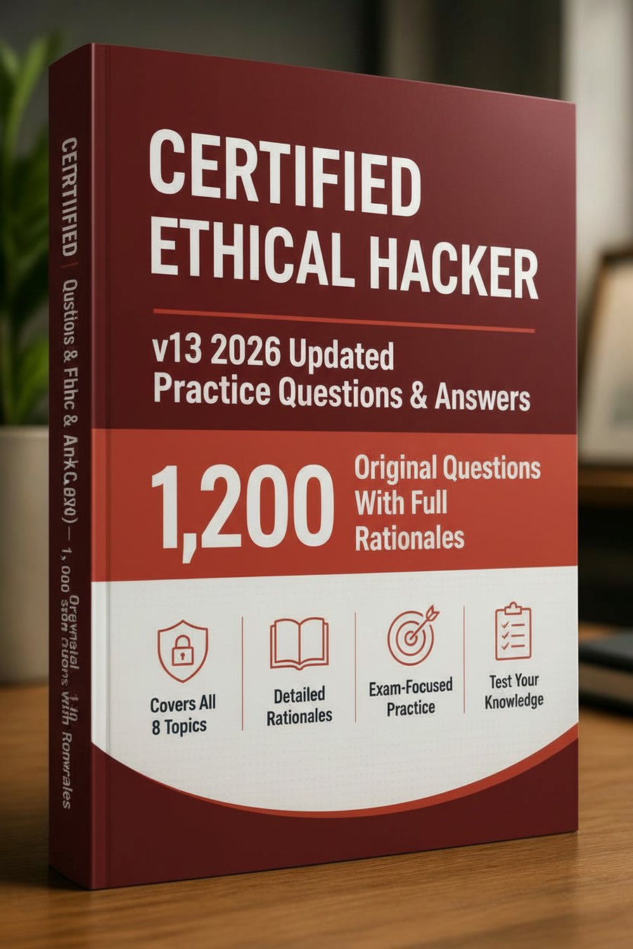 Certified Ethical Hacker (CEH) v13 2026 Updated Practice Questions & Answers - 1200 Original Questions with Full Rationales cover