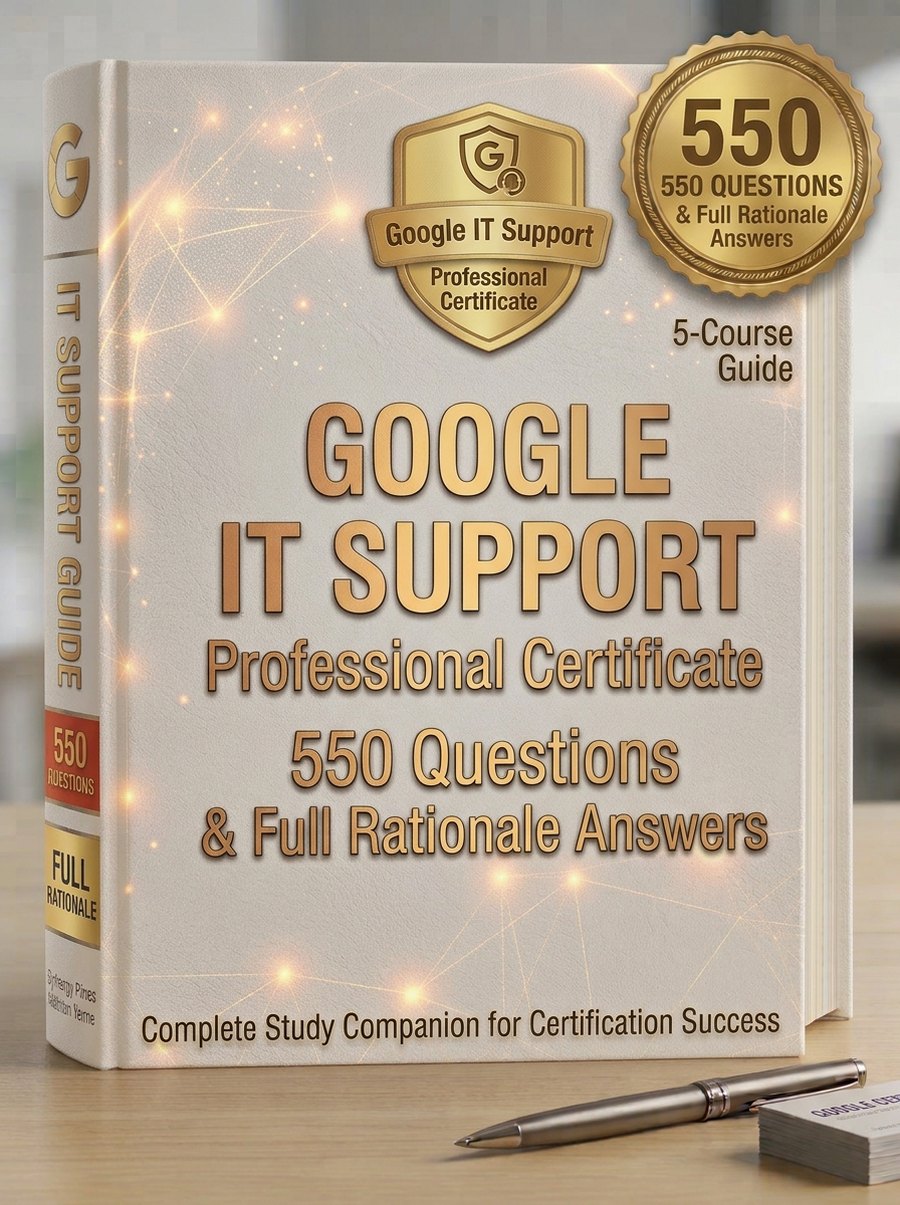 Google IT Support Professional Certificate - 550 Full Rationale Questions & Answers cover