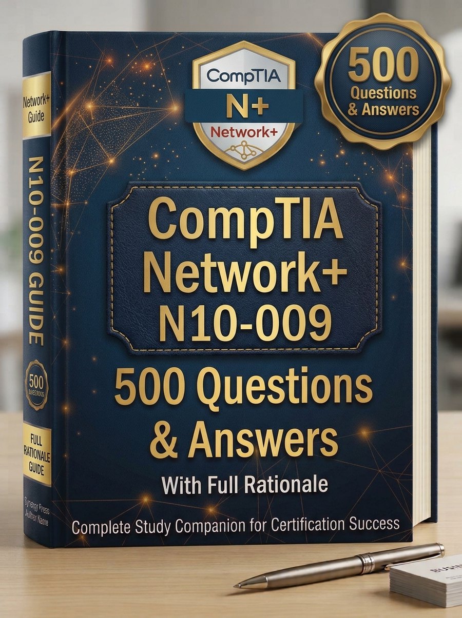 CompTIA Network+ (N10-009) - 500 Questions & Answers with Full Rationales cover